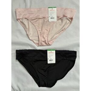 NEW Warners No Pinching No Problems Lace Bikini 5509 Women's Size Large 2 Pair